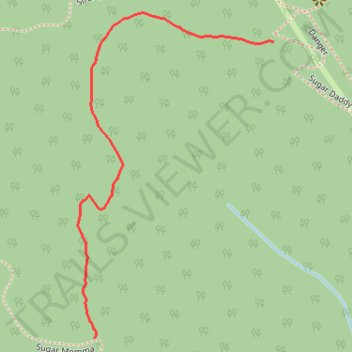 Sugar Pony MTB trail trail, distance, elevation, map, profile, GPS track