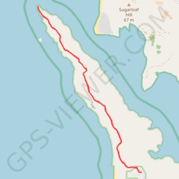 Tomales Point trail, distance, elevation, map, profile, GPS track
