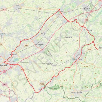Ochtendrit trail, distance, elevation, map, profile, GPS track