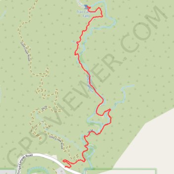 Trail Canyon Falls trail, distance, elevation, map, profile, GPS track