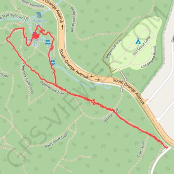 Hemlock Falls Loop trail, distance, elevation, map, profile, GPS track