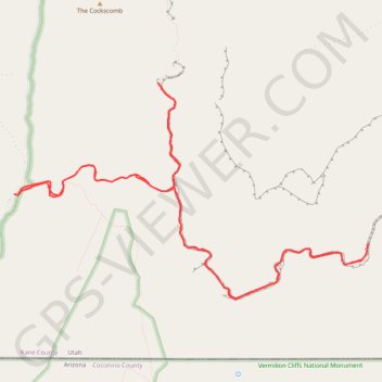 Buckskin Gulch trail, distance, elevation, map, profile, GPS track