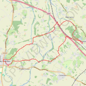 Henley-in-Arden to Shrewley trailrun trail, distance, elevation, map, profile, GPS track