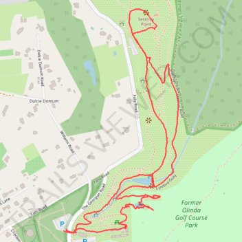 Dandenong Ranges Botanic Garden loop trail, distance, elevation, map, profile, GPS track