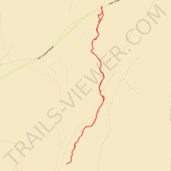 Deer Creek from Lee Canyon Road trail, distance, elevation, map, profile, GPS track