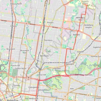 Tracked with OSMTracker for Android™ trail, distance, elevation, map, profile, GPS track
