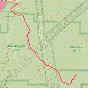 Elsmere Canyon Trail trail, distance, elevation, map, profile, GPS track