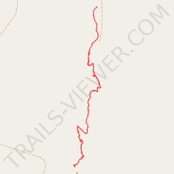 White Butte trail, distance, elevation, map, profile, GPS track