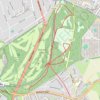 Run along paths in Banstead Common trail, distance, elevation, map, profile, GPS track