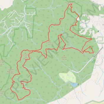 Pisgah National Forest Run Loop trail, distance, elevation, map, profile, GPS track
