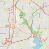 Cycling in Dallas and Park Cities trail, distance, elevation, map, profile, GPS track