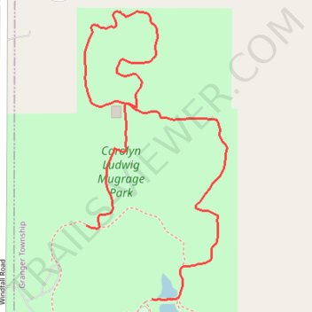 Carolyn Ludwig Mugrage Park trail, distance, elevation, map, profile, GPS track