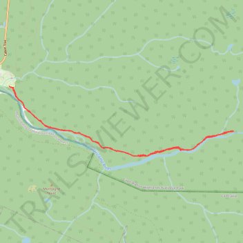 Salmon Pools (Sentier Trous de Saumon) trail, distance, elevation, map, profile, GPS track
