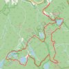 Black Rock Forest: Upper Reservoir, Aleck Meadow Reservoir, Sphagnum Pond, Tamarack Pond, Arthus Pond, Bog Meadow Pond, Rattlesnake Hill and Hill of Pines loop trail, distance, elevation, map, profile, GPS track