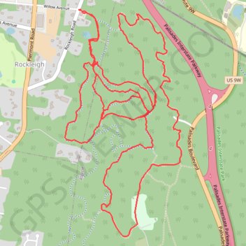 Rockleigh Woods Sanctuary trail, distance, elevation, map, profile, GPS track