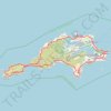 Rottnest Island Loop trail, distance, elevation, map, profile, GPS track