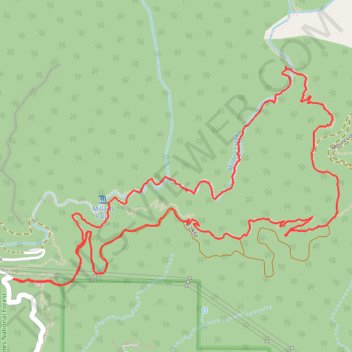 Dawn Mine Loop via Sunset Ridge Trail in Angeles National Forest trail, distance, elevation, map, profile, GPS track