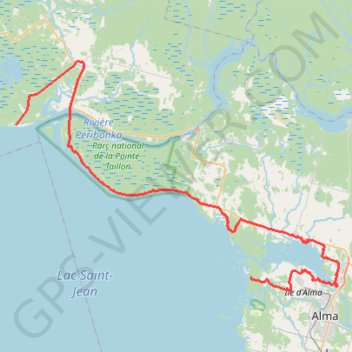 Notre-Dame Camping - L'Amicale Camping trail, distance, elevation, map, profile, GPS track