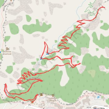 3-Mile Resthouse via Bright Angel Trail in Grand Canyon National Park trail, distance, elevation, map, profile, GPS track