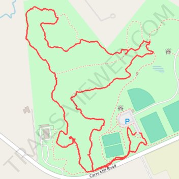 Western Regional Park trail, distance, elevation, map, profile, GPS track