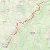 GR 654 - Le chemin vers Saint-Jacques-de-Compostelle via Vézelay trail, distance, elevation, map, profile, GPS track