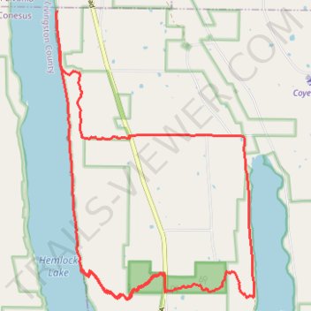 Hemlock DH trail, distance, elevation, map, profile, GPS track