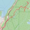 West Knob and Whyte Lake trail, distance, elevation, map, profile, GPS track