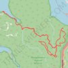 Muogamarra Nature Preserve - Western Lookout, Tipper Lookout, Peats Bight, Lloyd Trig, Deerubbin Lookover trail, distance, elevation, map, profile, GPS track