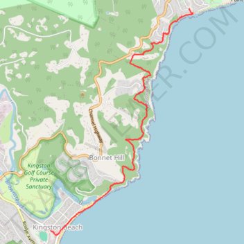 Alum Cliffs Track trail, distance, elevation, map, profile, GPS track