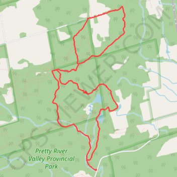 Pretty River Trail - Bruce Trail trail, distance, elevation, map, profile, GPS track