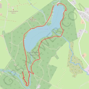 Castle Lake Walks trail, distance, elevation, map, profile, GPS track
