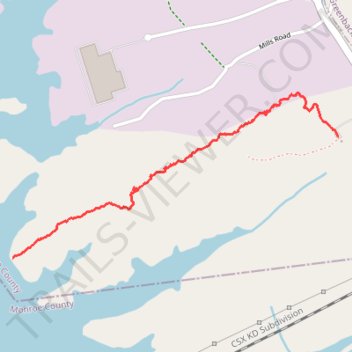 Tellico Reservoir - East Lakeshore trail trail, distance, elevation, map, profile, GPS track