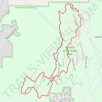 Palmer, Cabin Canyon, Strausenbach, Scotsman, and Central Gardens Trails Loop trail, distance, elevation, map, profile, GPS track