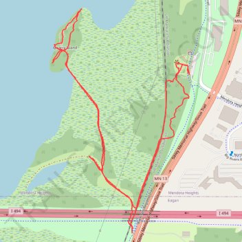 Quarry Island trail, distance, elevation, map, profile, GPS track