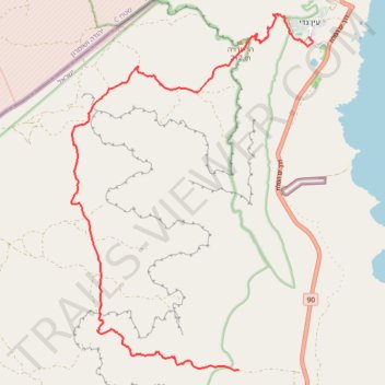 Ein Gedi - Mishmar trail, distance, elevation, map, profile, GPS track