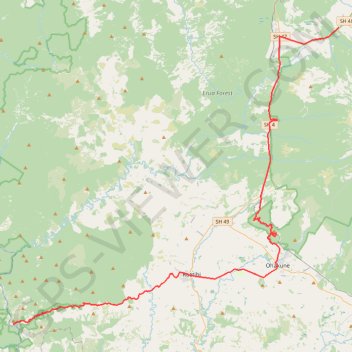 Tongariro - Pipiriki trail, distance, elevation, map, profile, GPS track
