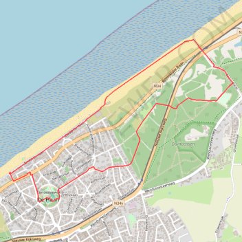 Toerke_de_haan_5k trail, distance, elevation, map, profile, GPS track
