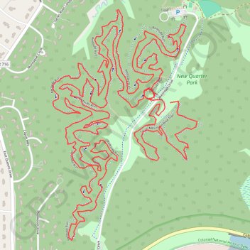 New quarter park MTB trail trail, distance, elevation, map, profile, GPS track