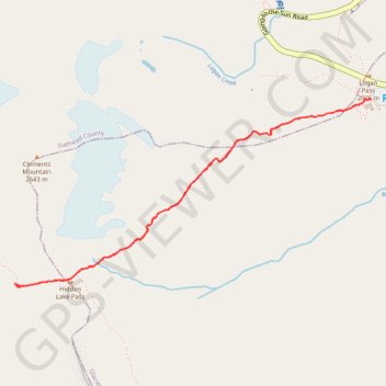 Hidden Lake Overlook via Hidden Lake Trail in Glacier National Park trail, distance, elevation, map, profile, GPS track