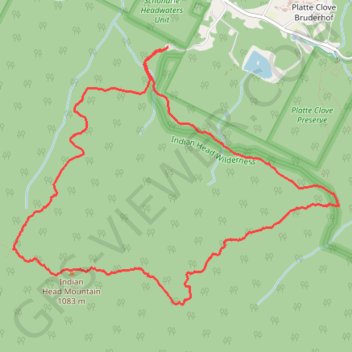 Indian Head Mountain trail, distance, elevation, map, profile, GPS track