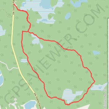 Elk Island National Park trail, distance, elevation, map, profile, GPS track