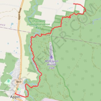 Appin - Minerva pool - Wedderburn trail, distance, elevation, map, profile, GPS track
