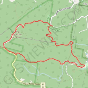 Camp Mountain Loop trail, distance, elevation, map, profile, GPS track