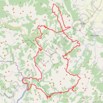 ELATI-ANTHIRO-MONH SPHLIAS-DRAKOTRYPA-ELATI trail, distance, elevation, map, profile, GPS track
