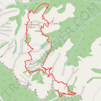 Peekaboo Loop Trail in Bryce Canyon National Park trail, distance, elevation, map, profile, GPS track