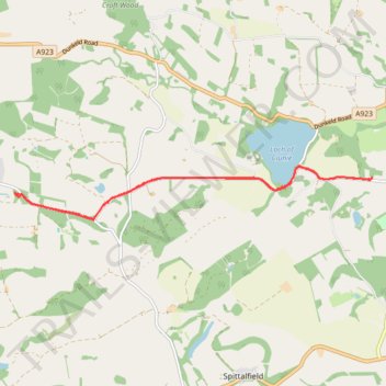 Ninewells Kerb Cairn trail, distance, elevation, map, profile, GPS track