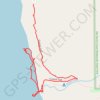 Coastal Trail and Beach trail, distance, elevation, map, profile, GPS track