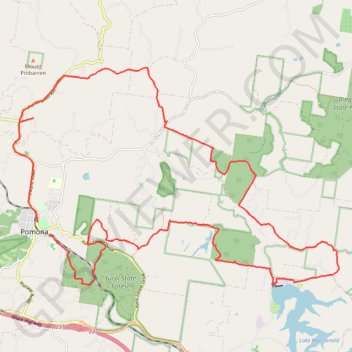 Pomona Loop trail, distance, elevation, map, profile, GPS track