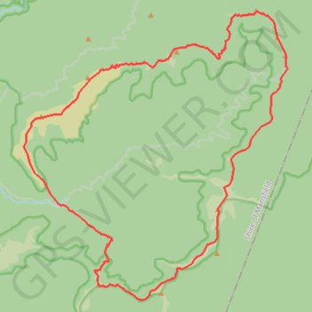The Bluff Loop trail, distance, elevation, map, profile, GPS track