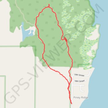 Ludington Park Loop trail, distance, elevation, map, profile, GPS track